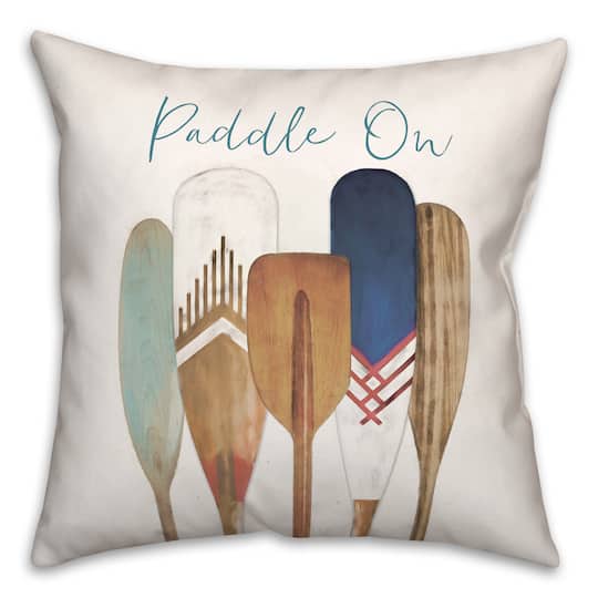 Paddle On Throw Pillow